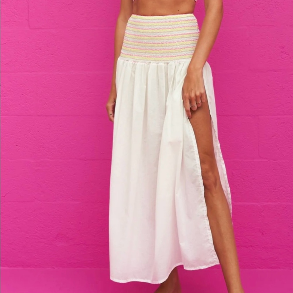 Pitusa nwot smocked skirt/strapless dress